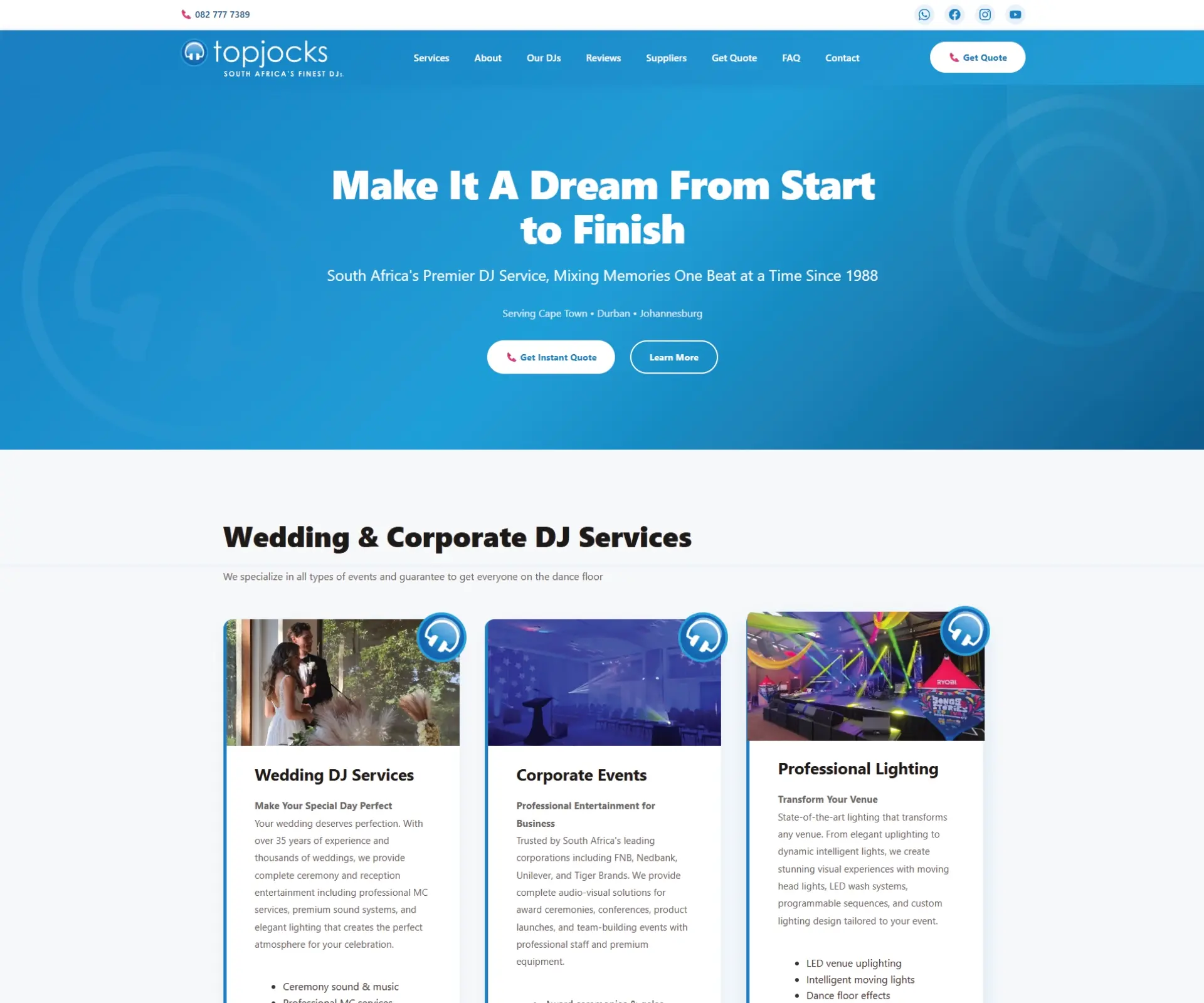 Top Jocks DJ Services booking platform
