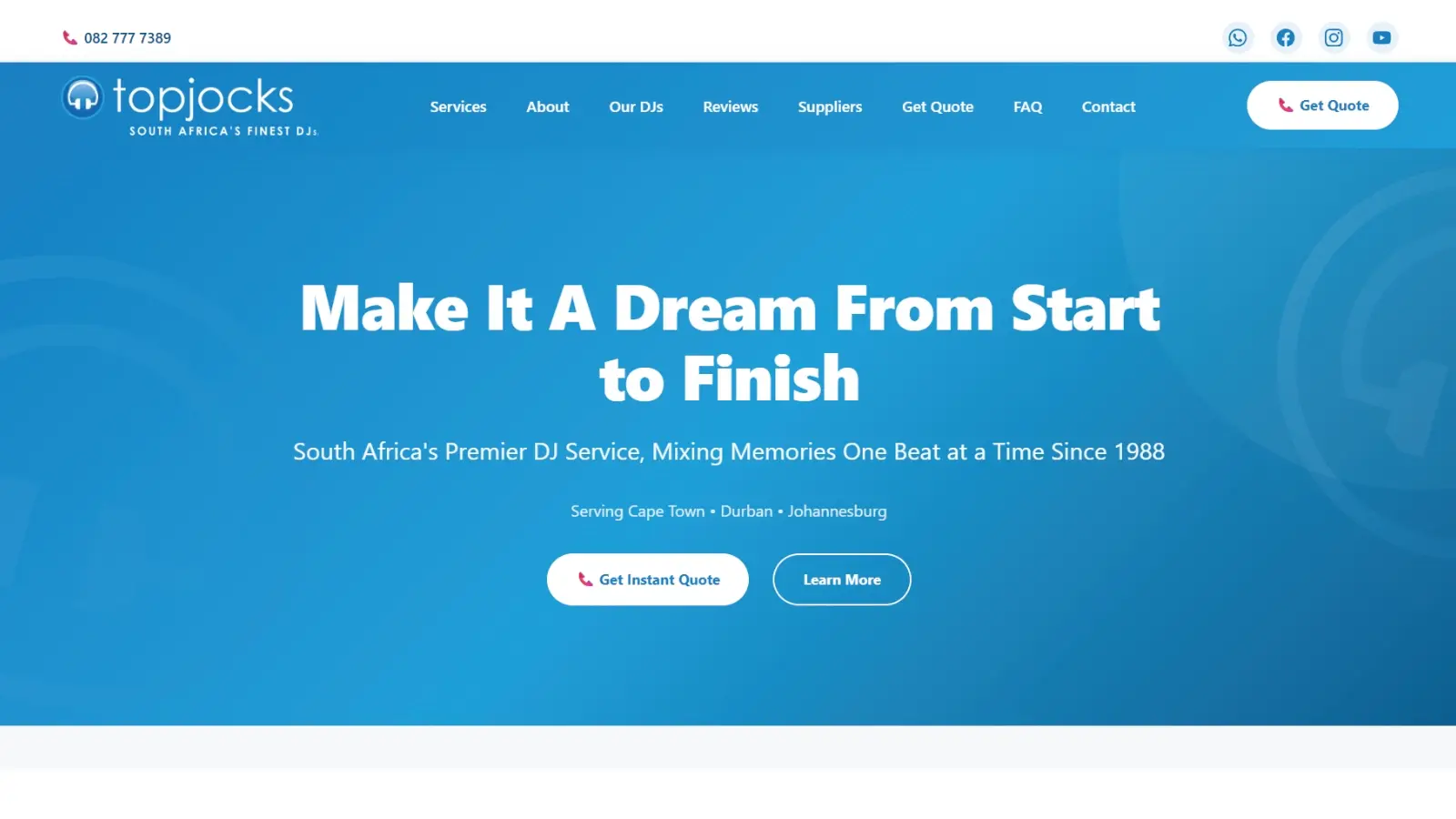 Top Jocks DJ Services booking platform